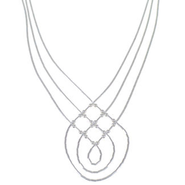 Stunning Liquid Sterling Silver Basket Weave Necklace LS45P